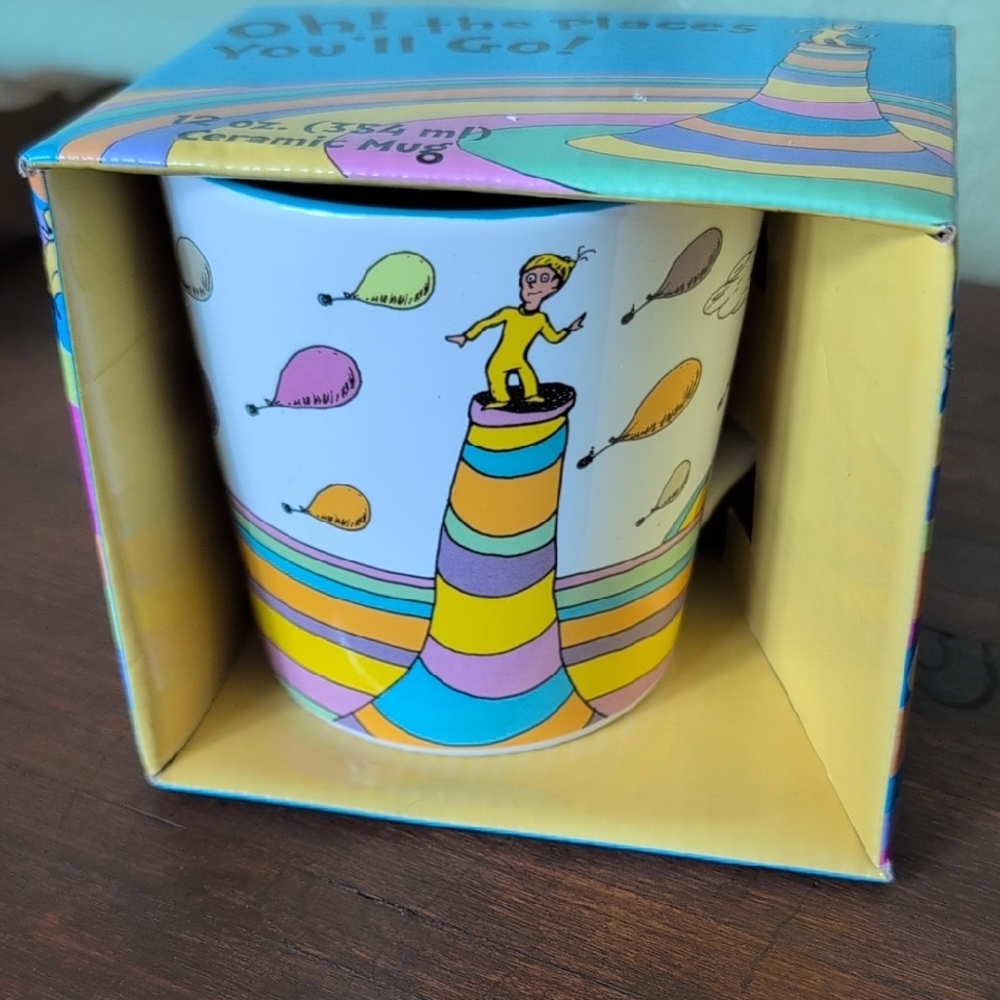 Dr. Seuss Blue Ceramic Mug